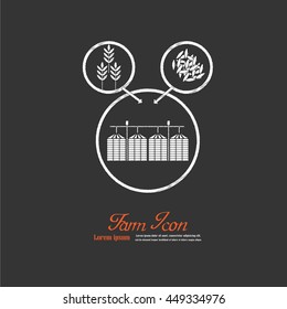 grain silo.silo.vector illustration.
