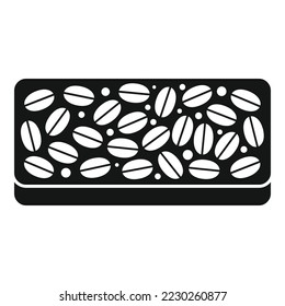 Grain snack bar icon simple vector. Food granola. Protein energy