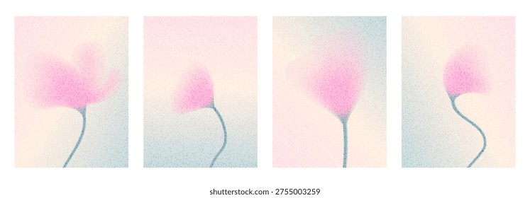 Conjunto fondo gradación flor