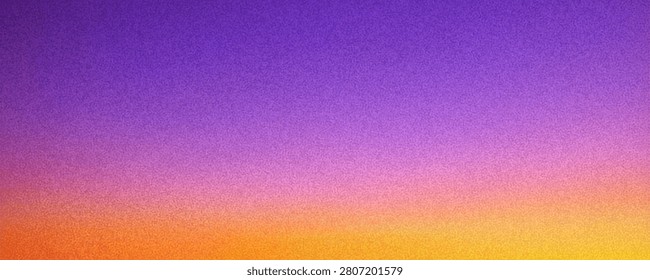Grain sunset noise gradient background with mesh blend. Gritty vibrant blurred sunrise gradation effect backdrop. Violet and pink summer and autumn tones abstract blur bg. Vector illustration