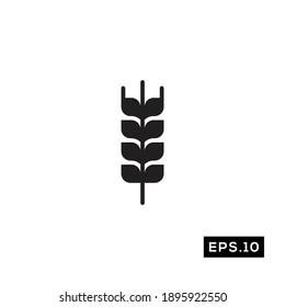 Grain Symbol Vector. Grain Silhouette Vector