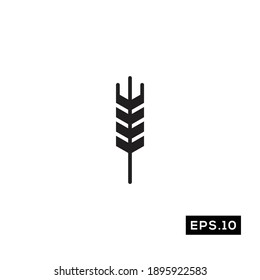 Grain Symbol Vector. Grain Silhouette Vector