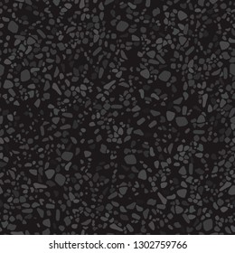 Grain texture of asphalt road. Vector illustration. Seamless pattern background.