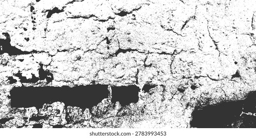 Grain texture background distressed splotch monochrome vector design. Rough dirty grit, overlay scratch effect, vintage abstract old noise, black white paint dust. Worn concrete stone backdrop