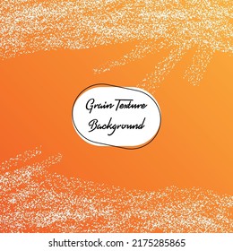 Grain Texture circular background in gradient orange and white