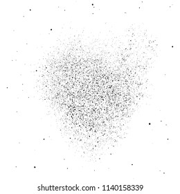 Grain texture noise overlay with grunge abstract background and white pattern vector illustration. Dust speckle grainy rough vintage distressed effect for old aged retro design element