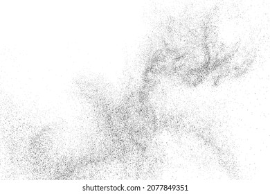 Grain texture noise overlay with grunge abstract background and white pattern vector illustration. Dust speckle grainy rough vintage distressed effect for old aged retro design element