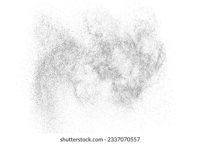 Grain texture noise overlay with grunge abstract background and white pattern vector illustration. Dust speckle grainy rough vintage distressed effect for old aged retro design element