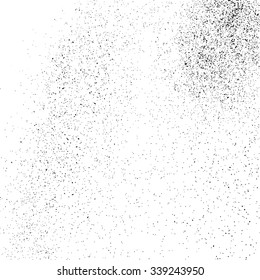Grain texture noise overlay with grunge abstract background and white pattern vector illustration. Dust speckle grainy rough vintage distressed effect for old aged retro design element