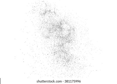 Grain texture noise overlay with grunge abstract background and white pattern vector illustration. Dust speckle grainy rough vintage distressed effect for old aged retro design element