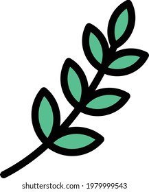 grain vector color line icon