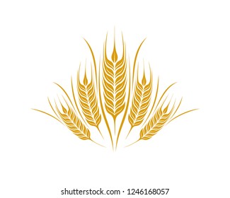 Ilustración del vector de granos sobre fondo blanco