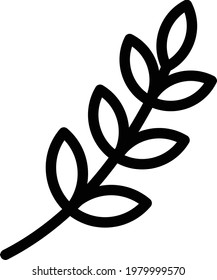 grain vector thin line icon