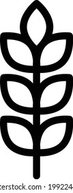 grain vector thin line icon