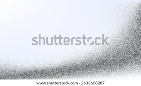Grain wave gradient. Noise grain background, pointillism dots backdrop or dotwork pattern, vector stripple effect. Grain noise halftone or grainy texture or dotwork grain noise. Suitable to CSS.
