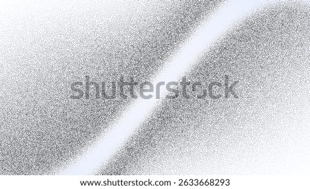 Grain wave gradient. Noise grain background, pointillism dots backdrop or dotwork pattern, vector stripple effect. Grain noise halftone or grainy texture or dotwork grain noise. Suitable to CSS.
