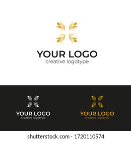 Concepto del logotipo del trigo y la panadería, Plantilla para el logotipo del trigo agrícola vectorial
