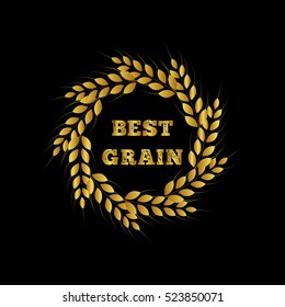 Grain wheat. Best grain. Wheat spikelets.
