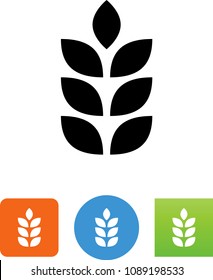 
Grain Wheat Crops Vector Icon