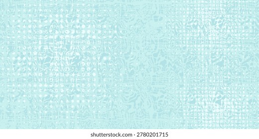 Grain wood image texture on blue cyan board background. Mint green Solid paper dot paper modern