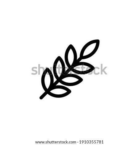 graind seed vector line icon