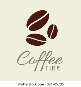 Grains of Coffee icon, editable vector design