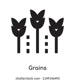 Grains icon vector isolated on white background for your web and mobile app design, Grains logo concept