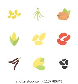 
Grains and Vegetables Icons Set 
