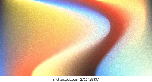 Un fondo abstracto granulado con un gradiente de color suave con tonos naranja, azul y púrpura que se mezclan.