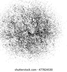 Grainy abstract distressed  texture on white background. Vector and illustration.