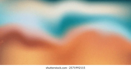 Grainy abstract noisy poster background, color wave noise texture banner header cover design