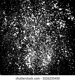Grainy abstract texture isolated on black background. Vector illustration.