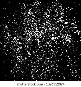 Grainy abstract texture isolated on black background. Vector illustration.