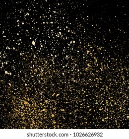Grainy abstract texture isolated on black background. Vector illustration.