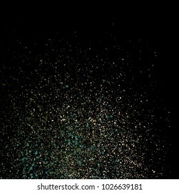 Grainy abstract texture isolated on black background. Vector illustration.