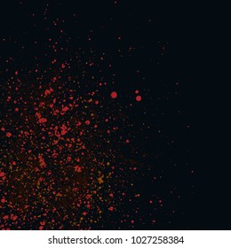 Grainy abstract texture isolated on black background. Vector illustration.