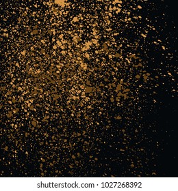 Grainy abstract texture isolated on black background. Vector illustration.