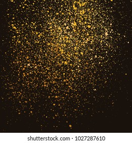Grainy abstract texture isolated on black background. Vector illustration.