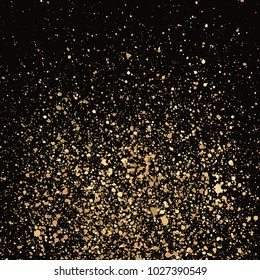 Grainy abstract texture isolated on black background. Vector illustration.