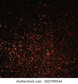 Grainy abstract texture isolated on black background. Vector illustration.
