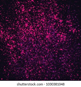 Grainy abstract texture isolated on black background. Vector illustration.
