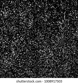 Grainy abstract  texture on  black background.  Snowflakes  design element. Distress overlay textured. Vector illustration,eps 10.