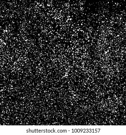 Grainy abstract  texture on  black background.  Snowflakes  design element. Distress overlay textured. Vector illustration,eps 10.