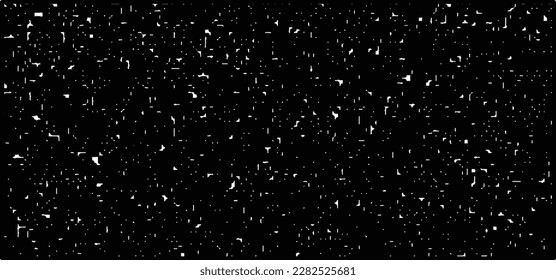 Grainy abstract texture on a black background. Snow texture. Design element.
Falling snowflakes on night sky background,Bokeh of white snow on a black background.	