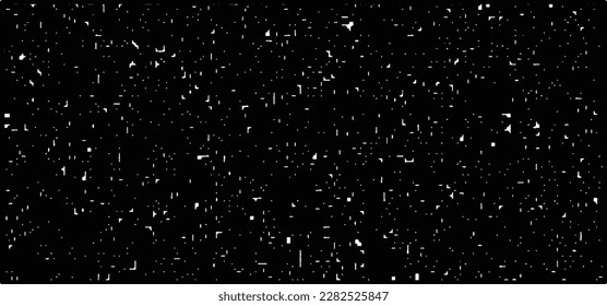 
Grainy abstract texture on a black background. Snow texture. Design element.
Falling snowflakes on night sky background,Bokeh of white snow on a black background.	