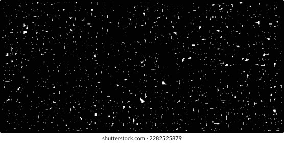 Grainy abstract texture on a black background. Snow texture. Design element.
Falling snowflakes on night sky background,Bokeh of white snow on a black background.	