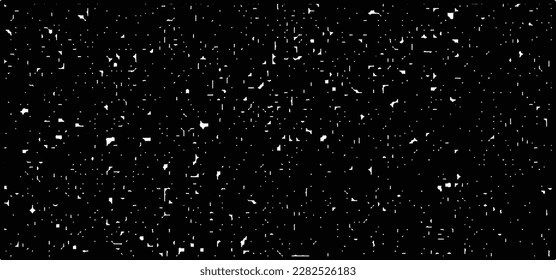 
Grainy abstract texture on a black background. Snow texture. Design element.
Falling snowflakes on night sky background,Bokeh of white snow on a black background.	