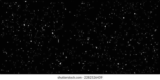 Grainy abstract texture on a black background. Snow texture. Design element.
Falling snowflakes on night sky background,Bokeh of white snow on a black background.	