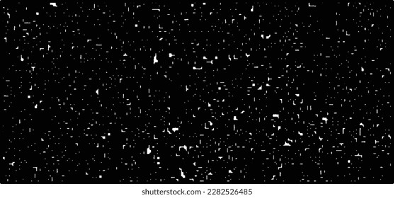 
Grainy abstract texture on a black background. Snow texture. Design element.
Falling snowflakes on night sky background,Bokeh of white snow on a black background.	