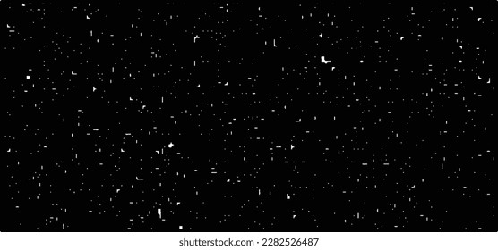 Grainy abstract texture on a black background. Snow texture. Design element.
Falling snowflakes on night sky background,Bokeh of white snow on a black background.	